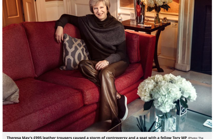 Hell for leather: how low paid workers made Theresa May’s trousers
